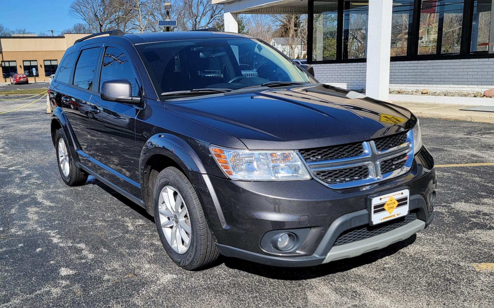 2016 Gray /Black Dodge Journey SXT (3C4PDCBGXGT) with an 3.6L V6 DOHC 24V engine, Automatic, 6-Spd Auto Stick transmission, located at 341 N White Horse Pike, Lawnside, NJ, 08045, (856) 262-9500, 39.855621, -75.027451 - Photo#0